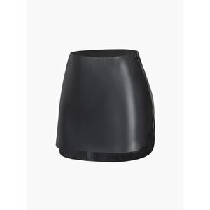 Micas Sleek Black Faux Leather Mini Skirt Edgy Party Club‎ Night Out Small